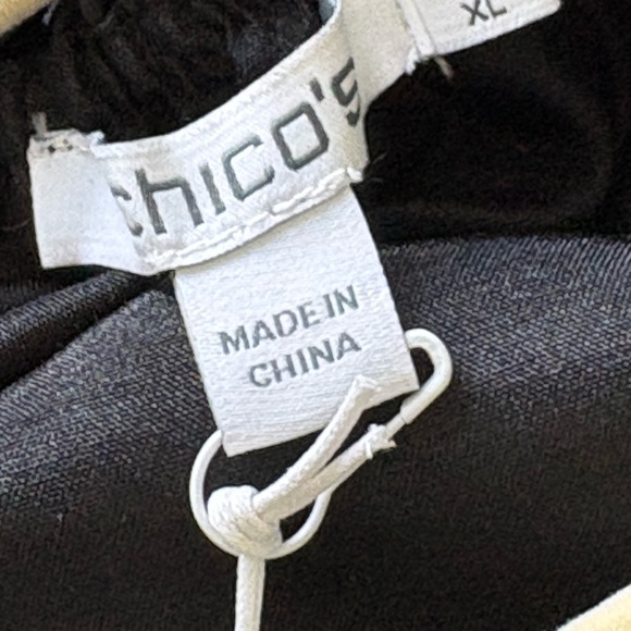 Chico’s Black Dressy Topper Jacket – Ruffle Collar | NWT | Size 3 (16/18) - Picture 10 of 11